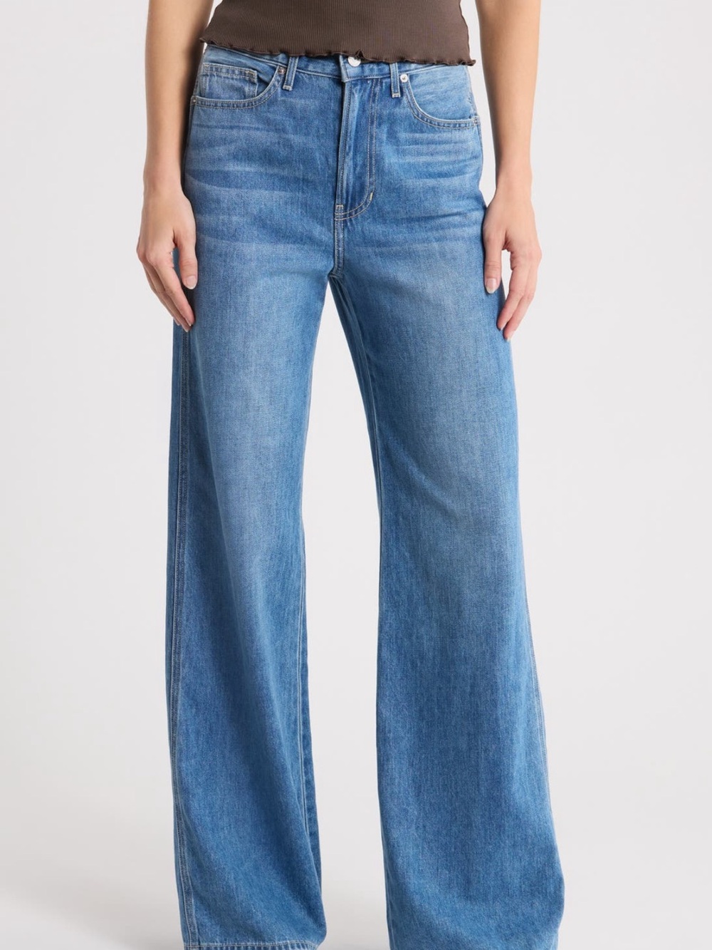 NWT Veronica Beard Taylor High Waist Wide Leg Jeans Size 27